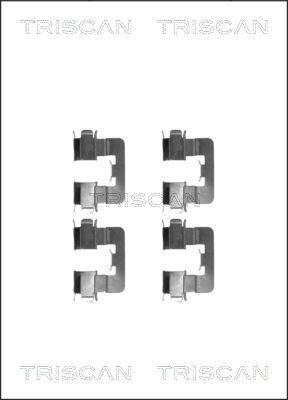 TRISCAN 8105 131641 Montagesatz, Scheibenbremsbelag für Toyota