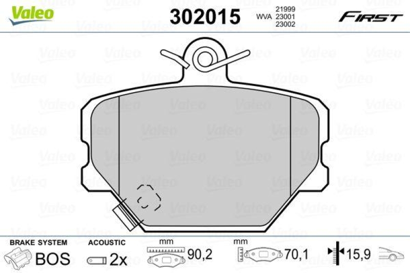 VALEO 302015 SBB-Satz FIRST