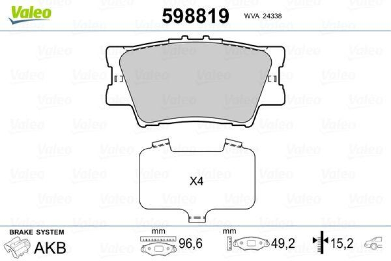 VALEO 598819 SBB-Satz PREMIUM