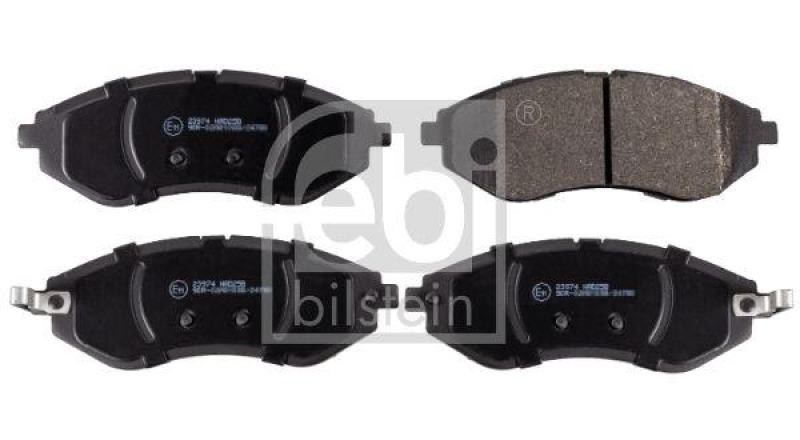 FEBI BILSTEIN 16721 Bremsbelagsatz für CHEVROLET/DAEWOO