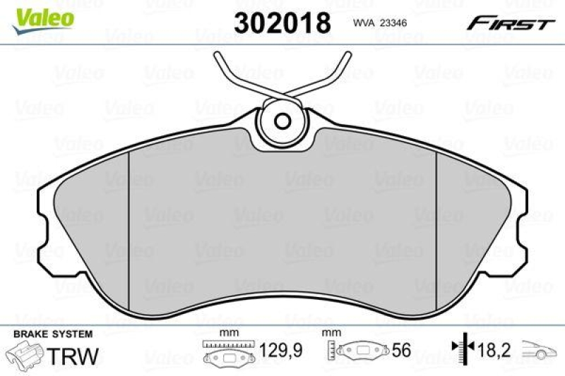 VALEO 302018 SBB-Satz FIRST