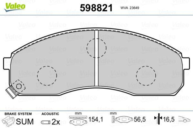 VALEO 598821 SBB-Satz PREMIUM