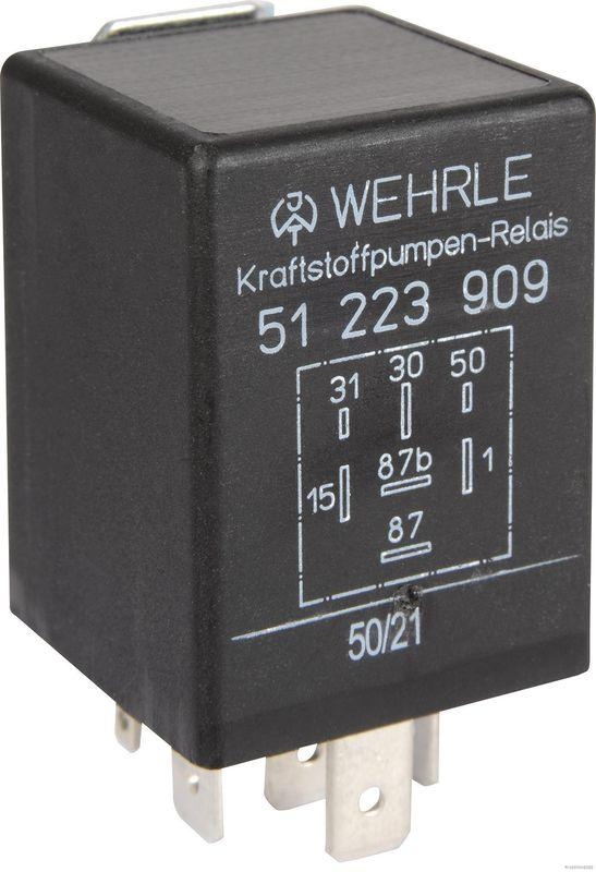 HERTH+BUSS 75614042 Relais, Kraftstoffpumpe 12 V, 16 A, 7 pins