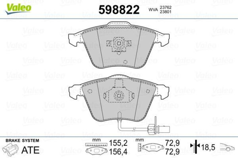 VALEO 598822 SBB-Satz PREMIUM