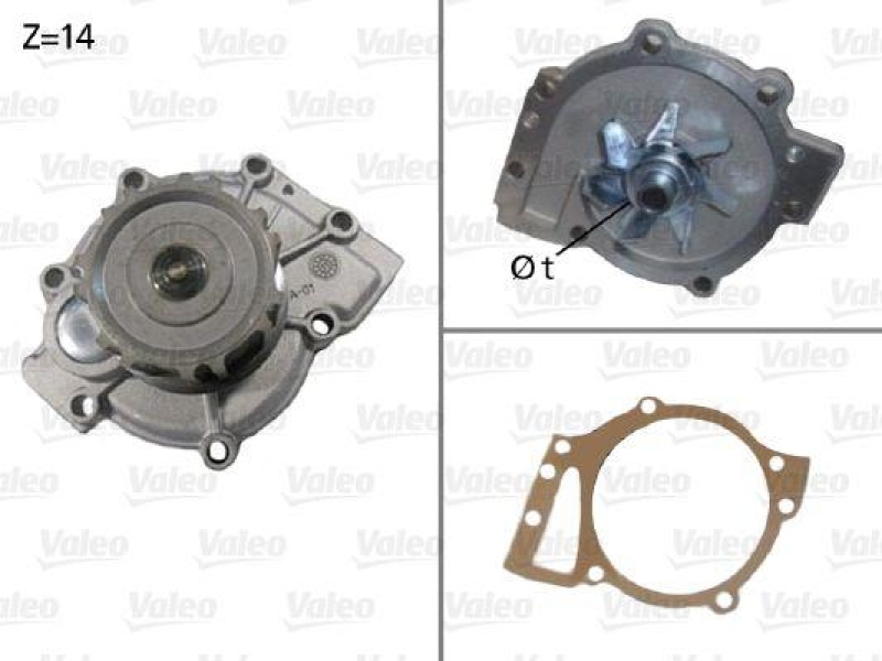 VALEO 506588 Wasserpumpe VOLVO S90, 960 II