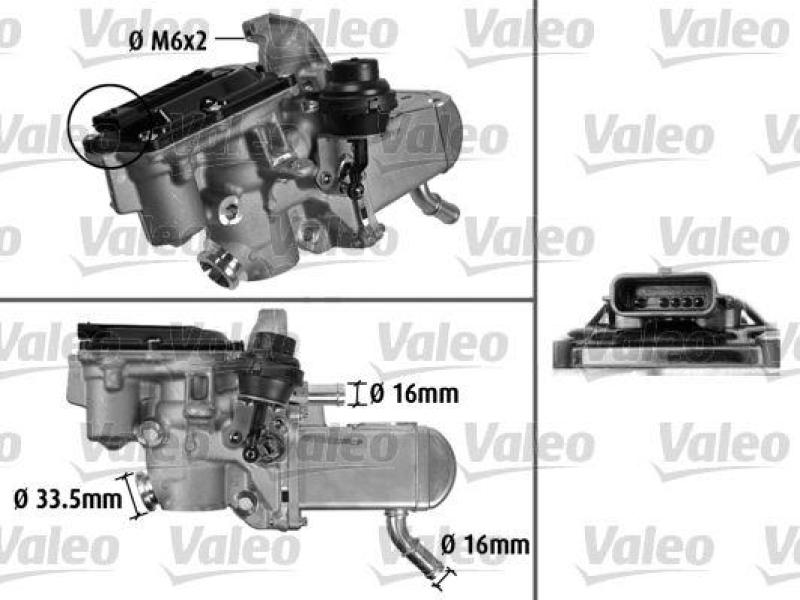 VALEO 700433 AGR Ventil RENA MEGANE 1,9 DCI