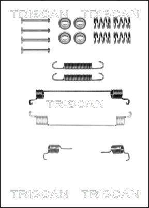 TRISCAN 8105 152540 Montagesatz F. Bremsbacken für Fiat Tipo