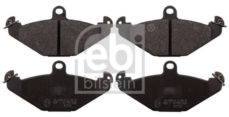 FEBI BILSTEIN 116189 Bremsbelagsatz für Renault