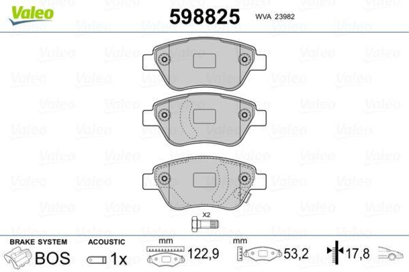 VALEO 598825 SBB-Satz PREMIUM