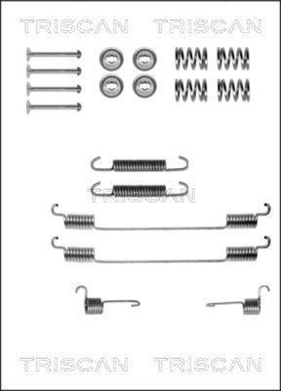 TRISCAN 8105 152549 Montagesatz F. Bremsbacken für Fiat Tipo