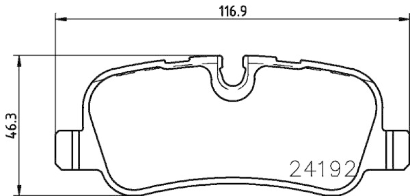 HELLA 8DB 355 016-181 Bremsbelagsatz Scheibenbremse