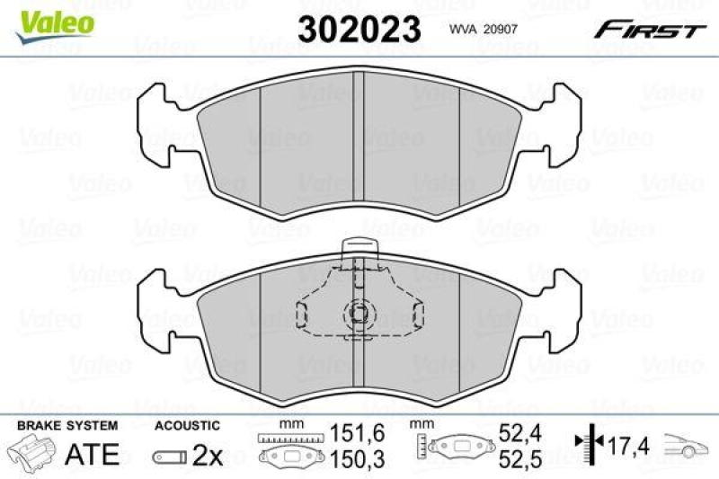 VALEO 302023 SBB-Satz FIRST