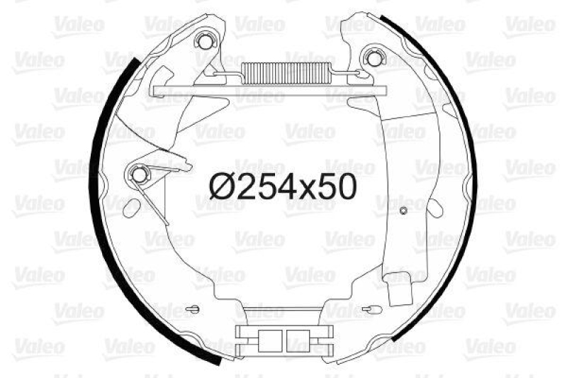 VALEO 554719 Bremsbacken-Satz-KIT