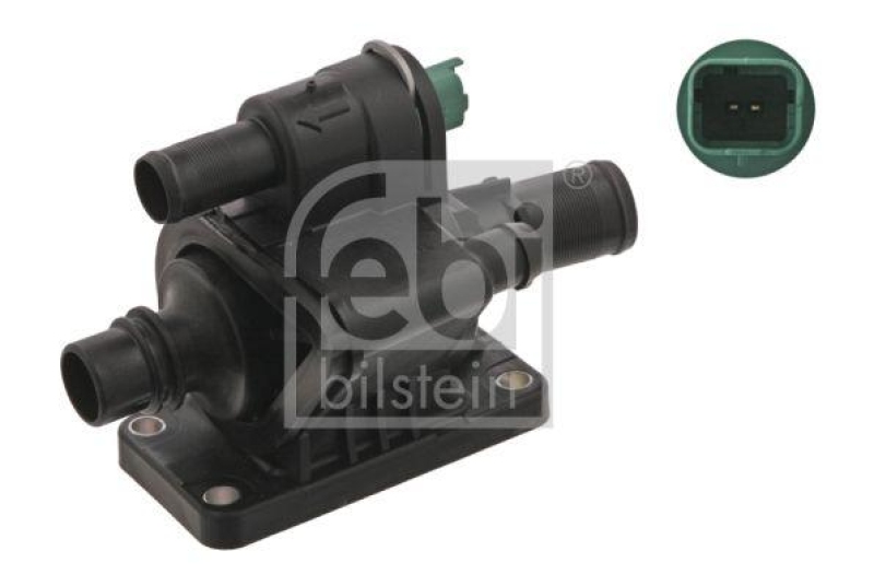 FEBI BILSTEIN 34997 Thermostat mit Thermostatgehäuse, Sensor und Dichtung für Peugeot