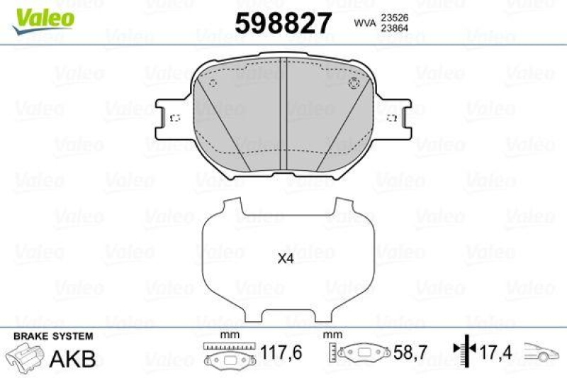 VALEO 598827 SBB-Satz PREMIUM