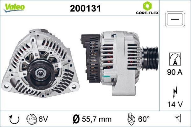 VALEO 200131 Generator - CORE-FLEX - MERCEDES Cla