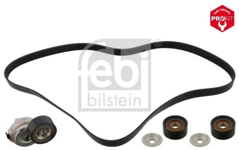 FEBI BILSTEIN 45969 Keilrippenriemensatz mit Riemenspanner und Umlenkrolle für Gebrauchsnr. für Keilrippenriemen