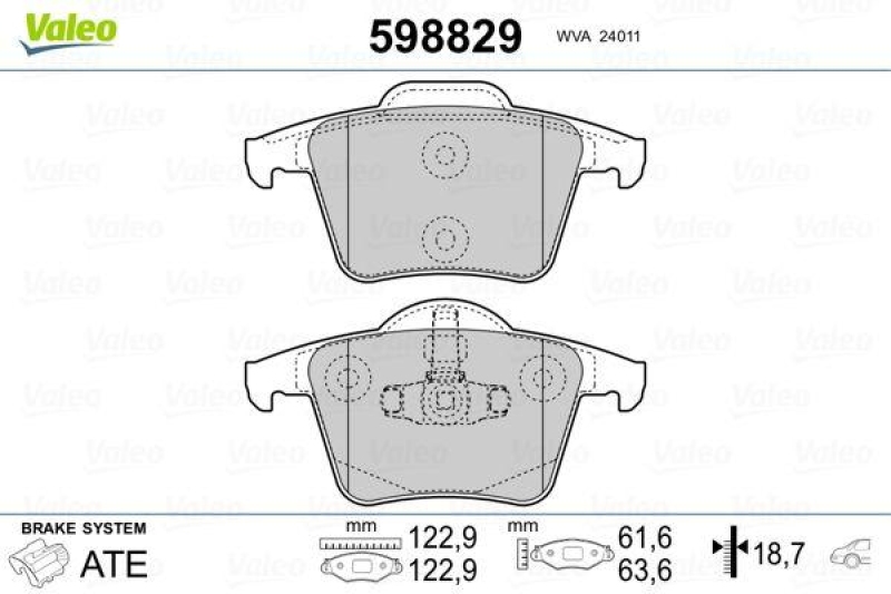 VALEO 598829 SBB-Satz PREMIUM