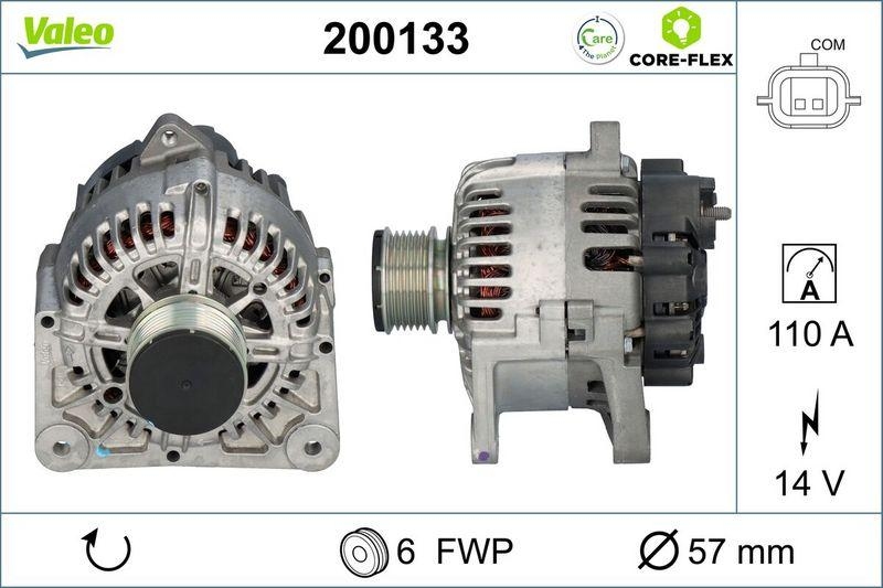 VALEO 200133 Generator - CORE-FLEX - RENAULT Mega