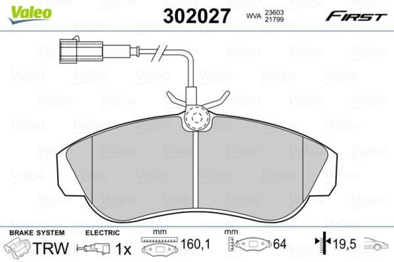 VALEO 302027 SBB-Satz FIRST