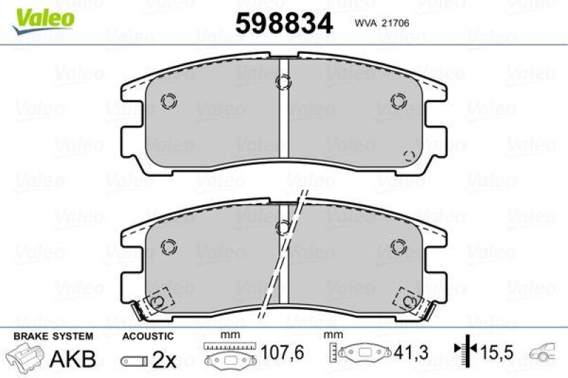 VALEO 598834 SBB-Satz PREMIUM