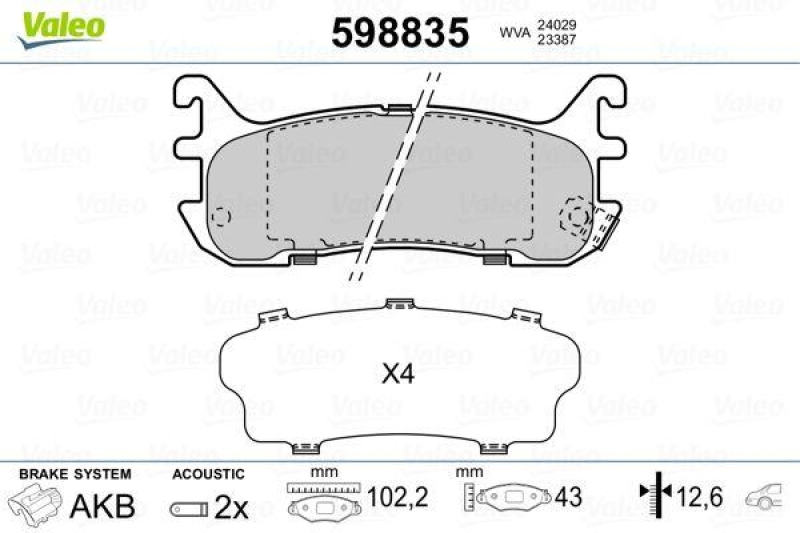 VALEO 598835 SBB-Satz PREMIUM