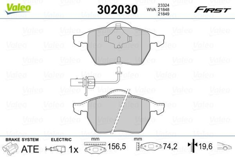 VALEO 302030 SBB-Satz FIRST