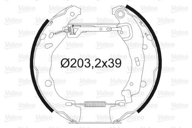 VALEO 554726 Bremsbacken-Satz-KIT