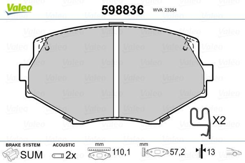 VALEO 598836 SBB-Satz PREMIUM