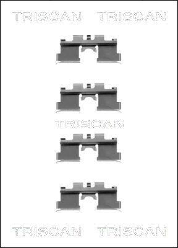 TRISCAN 8105 141511 Montagesatz, Scheibenbremsbelag für Nissan Sunny