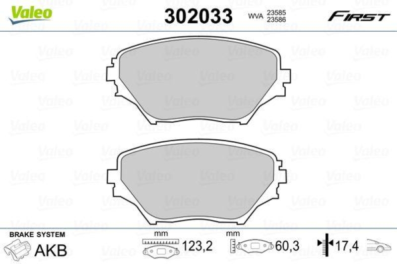 VALEO 302033 SBB-Satz FIRST