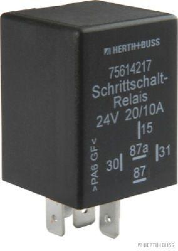 HERTH+BUSS 75614217 Relais, Arbeitsstrom 24 V, 20 A, 5 pins