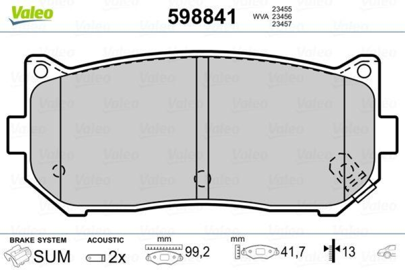 VALEO 598841 SBB-Satz PREMIUM