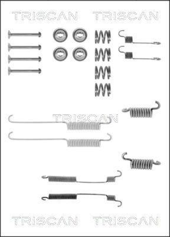 TRISCAN 8105 162036 Montagesatz F. Bremsbacken für Ford Escort