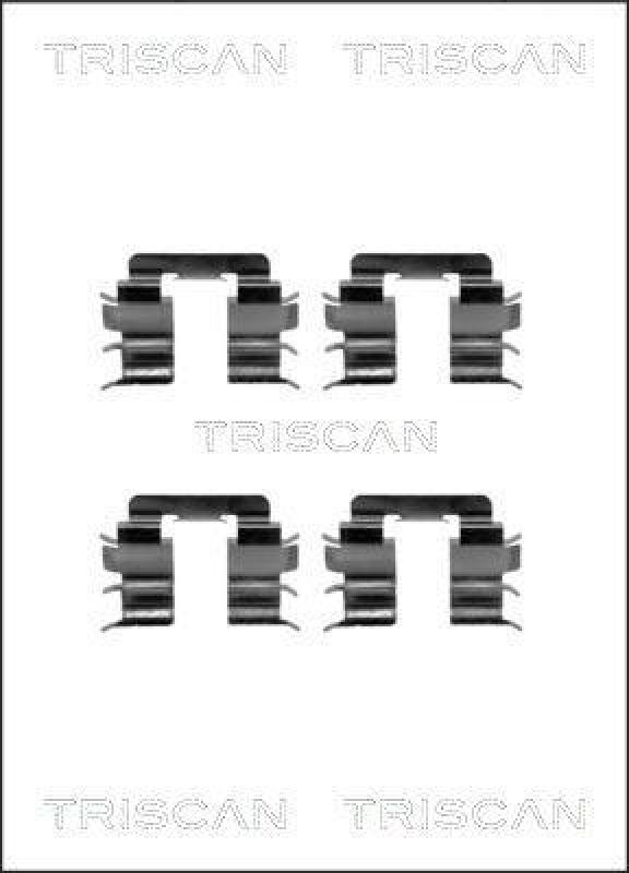 TRISCAN 8105 141587 Montagesatz, Scheibenbremsbelag für Nissan Micra