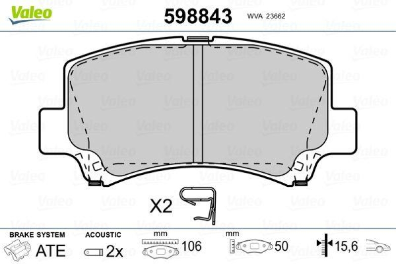 VALEO 598843 SBB-Satz PREMIUM