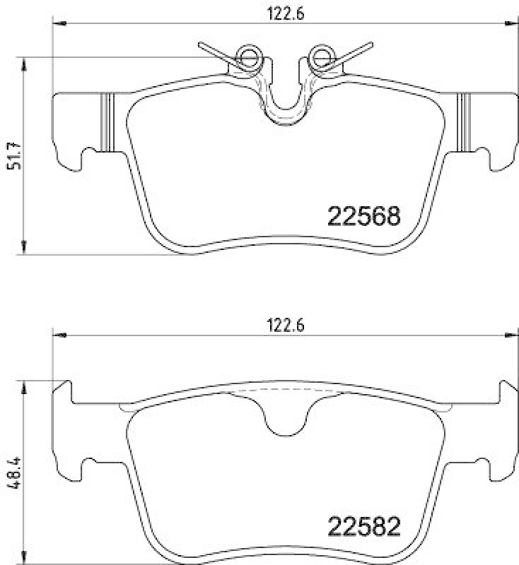 HELLA 8DB 355 025-971 Scheibenbremsbelagsatz