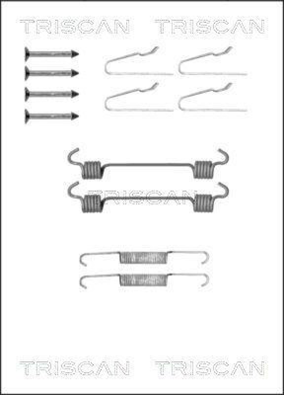 TRISCAN 8105 102593 Montagesatz F. Bremsbacken, Handbremse für Ford, Mercedes