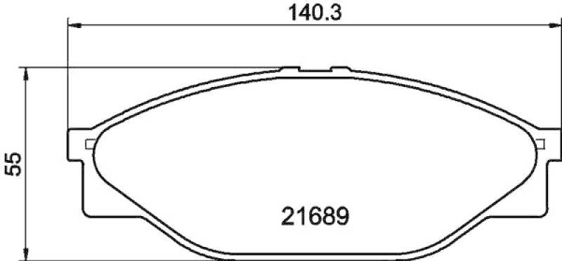 HELLA 8DB 355 016-411 Bremsbelagsatz Scheibenbremse