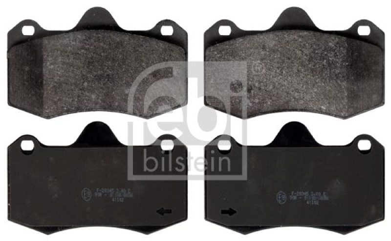 FEBI BILSTEIN 116207 Bremsbelagsatz für VW-Audi