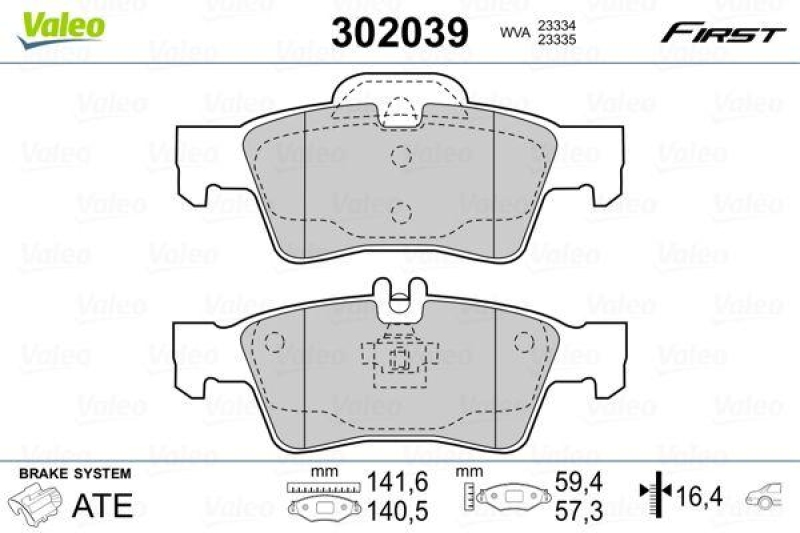 VALEO 302039 SBB-Satz FIRST