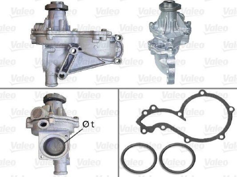 VALEO 506603 Wasserpumpe AUDI, VOLKSWAGEN AUDI A4