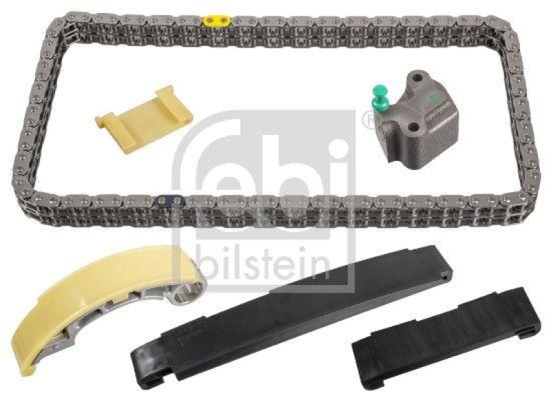 FEBI BILSTEIN 108955 Steuerkettensatz für Nockenwelle, mit Gleitschienen und Kettenspanner für NISSAN