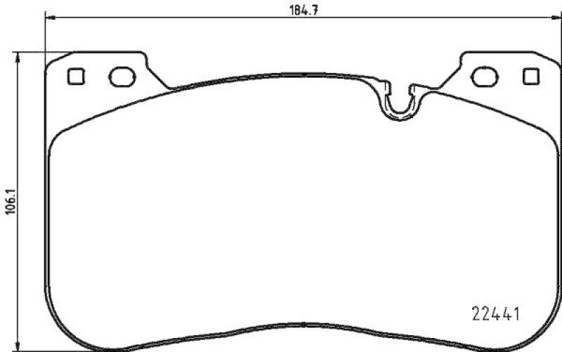 HELLA 8DB 355 025-991 Scheibenbremsbelagsatz