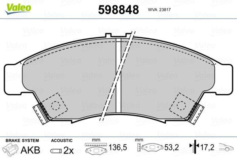 VALEO 598848 SBB-Satz PREMIUM