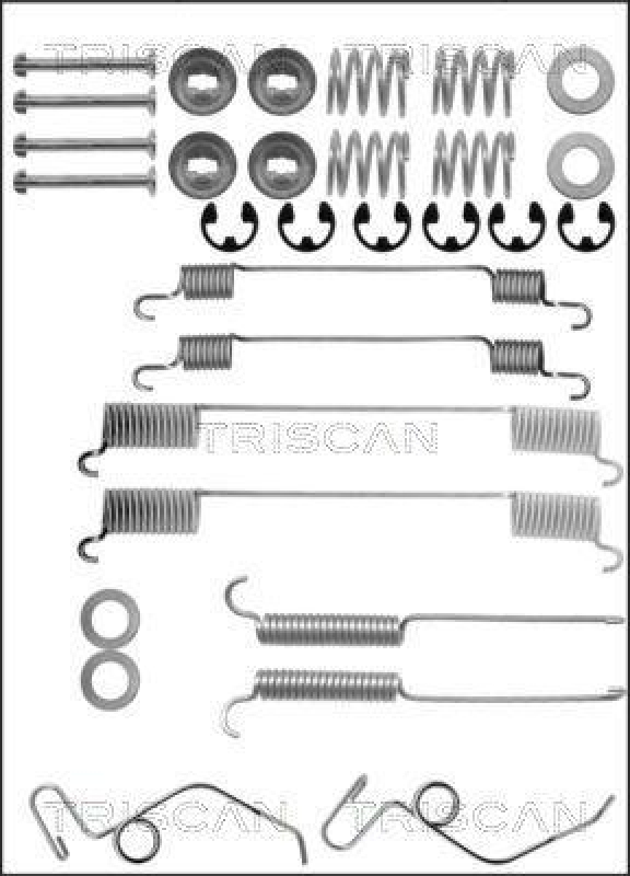 TRISCAN 8105 162510 Montagesatz F. Bremsbacken für Ford Transit