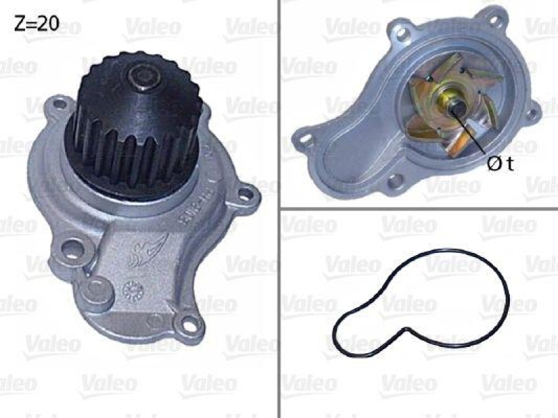 VALEO 506605 Wasserpumpe CHRYSLER Voyager III & IV