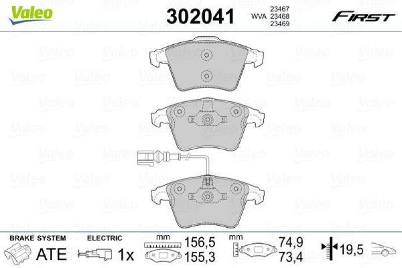 VALEO 302041 SBB-Satz FIRST