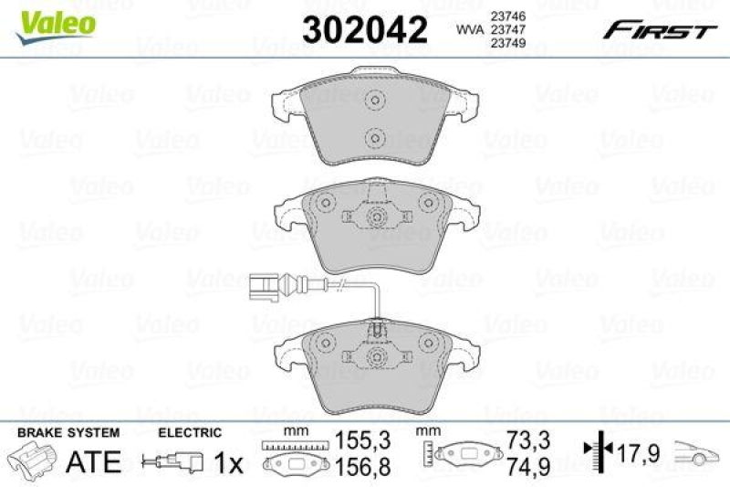 VALEO 302042 SBB-Satz FIRST