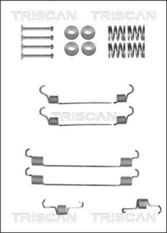 TRISCAN 8105 102597 Montagesatz F. Bremsbacken für Citroen, Fiat, Peugeot, Su